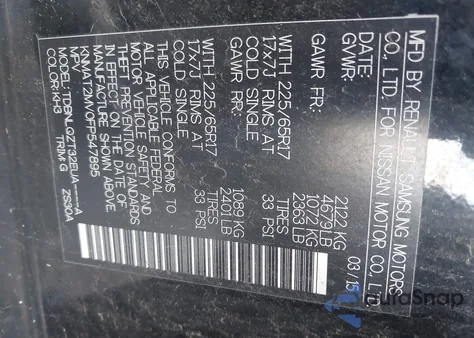 2015 Nissan Rogue Sv из США, поврежденный, VIN KNMAT2MV0FP547895